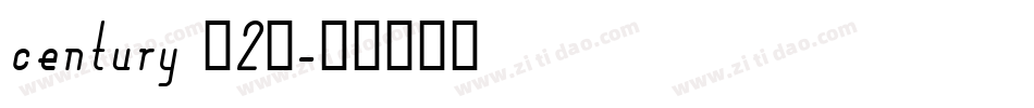 century (2)字体转换